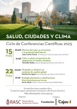 Programa Ciclo de Conferencias Científicas 2025 sobre salud, ciudades y cambio climático
