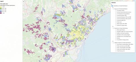 Mapa de vulnerabilidad y gentrificación