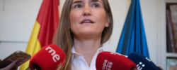 La vicepresidenta del Gobierno y ministra para la Transición Ecológica y el Reto Demográfico, Sara Aagesen, ofrece declaraciones a los medios, en la sede del Ministerio. La vicepresidenta del Gobierno y ministra para la Transición Ecológica y el Reto Demográfico, Sara Aagesen, ofrece declaraciones a los medios, en la sede del Ministerio