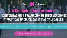 curso gratuito para fortalecer la evaluación de intervenciones y políticas locales hacia ciudades más saludables