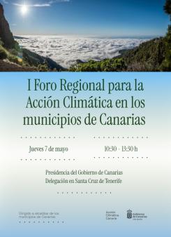 Abierta la inscripción al I Foro Regional de Acción Climática para municipios canarios